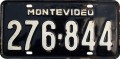 Nummernschilder / Kfz-Kennzeichen Uruguay 1982 1980er Montevideo