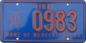 Nummernschilder / Kfz-Kennzeichen Palau 1986 1980er Airai