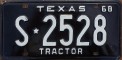Nummernschilder / Kfz-Kennzeichen USA 1968 1960er Texas TX