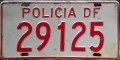 Nummernschilder / Kfz-Kennzeichen Mexiko 1990 1990er Distrito Federal