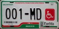 Nummernschilder / Kfz-Kennzeichen Mexiko 2005 2000er Puebla
