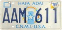Nummernschilder / Kfz-Kennzeichen Nördliche Marianen 1988 1980er USA Commonwealth