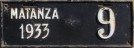 Nummernschilder / Kfz-Kennzeichen Argentinien 1933 1930er Buenos Aires