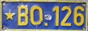 Nummernschilder / Kfz-Kennzeichen Kongo, Dem.-Rep. (Zaire) 1958 1950er