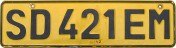 Nummernschilder / Kfz-Kennzeichen Swasiland 1979 1970er