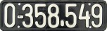Nummernschilder / Kfz-Kennzeichen Österreich 1947 1940er