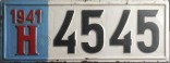 Nummernschilder / Kfz-Kennzeichen Jugoslawien 1939 1930er HR (Hrvatska)