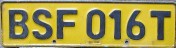 Nummernschilder / Kfz-Kennzeichen Südafrika, Republik 1978 1970er Tarnsvaal T