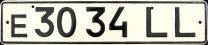 Nummernschilder / Kfz-Kennzeichen Litauen 1990 1990er