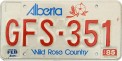 Nummernschilder / Kfz-Kennzeichen Kanada 1984 1980er Alberta