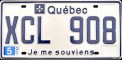 Nummernschilder / Kfz-Kennzeichen Kanada 1980 1980er Quebec