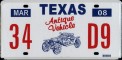 Nummernschilder / Kfz-Kennzeichen USA 1999 1990er Texas TX