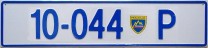 Nummernschilder / Kfz-Kennzeichen Slowenien 1992 1990er Pol