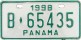 Nummernschilder / Kfz-Kennzeichen Panama 1998 1990er