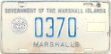 Nummernschilder / Kfz-Kennzeichen Marshallinseln 1980 1980er