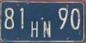 Nummernschilder / Kfz-Kennzeichen Kuba 1974 1970er