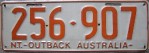 Nummernschilder / Kfz-Kennzeichen Australien 1979 1970er Northern Teritory NT