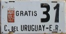 Nummernschilder / Kfz-Kennzeichen Argentinien 1954 1950er Entre Rios