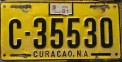 Nummernschilder / Kfz-Kennzeichen Niederländische Antillen 1980 1980er Curacao