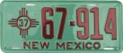 Nummernschilder / Kfz-Kennzeichen USA 1937 1930er New Mexico NM