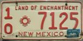 Nummernschilder / Kfz-Kennzeichen USA 1961 1960er New Mexico NM