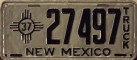 Nummernschilder / Kfz-Kennzeichen USA 1937 1930er New Mexico NM