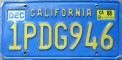 Nummernschilder / Kfz-Kennzeichen USA 1969 1960er California CA