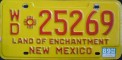 Nummernschilder / Kfz-Kennzeichen USA 1978 1970er New Mexico NM