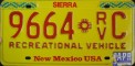 Nummernschilder / Kfz-Kennzeichen USA 1991 1990er New Mexico NM