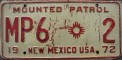 Nummernschilder / Kfz-Kennzeichen USA 1972 1970er New Mexico NM