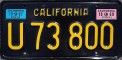 Nummernschilder / Kfz-Kennzeichen USA 1963 1960er California CA