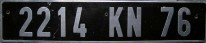 Nummernschilder / Kfz-Kennzeichen Frankreich 1950 1950er