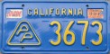 Nummernschilder / Kfz-Kennzeichen USA 1969 1960er California CA