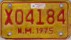 Nummernschilder / Kfz-Kennzeichen USA 1975 1970er New Mexico NM