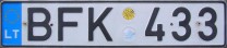 Nummernschilder / Kfz-Kennzeichen Litauen 2004 2000er