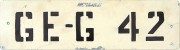 Nummernschilder / Kfz-Kennzeichen Kiribati 1960 1960er GOV