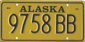 Nummernschilder / Kfz-Kennzeichen USA 1981 1980er Alaska AK
