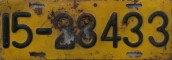 Nummernschilder / Kfz-Kennzeichen Taiwan 1949 1940er