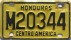 Nummernschilder / Kfz-Kennzeichen Honduras 1986 1980er