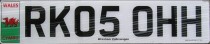 Nummernschilder / Kfz-Kennzeichen Großbritannien 2001 2000er Wales