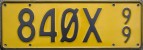 Nummernschilder / Kfz-Kennzeichen Neuseeland 1999 1990er