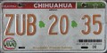 Nummernschilder / Kfz-Kennzeichen Mexiko 2012 2010er Chihuahua Front