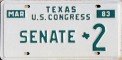 Nummernschilder / Kfz-Kennzeichen USA 1983 1980er Texas TX