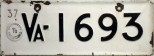 Nummernschilder / Kfz-Kennzeichen Finnland 1937 1930er