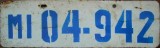 Nummernschilder / Kfz-Kennzeichen Uruguay 1992 1990er POL
