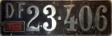 Nummernschilder / Kfz-Kennzeichen Brasilien 1937 1930er Rio de Janeiro