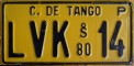Nummernschilder / Kfz-Kennzeichen Chile 1980 1980er