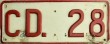 Nummernschilder / Kfz-Kennzeichen Belgien 1953 1950er CD
