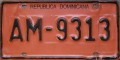 Nummernschilder / Kfz-Kennzeichen Dominikanische Republik 1996 1990er