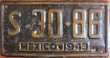 Nummernschilder / Kfz-Kennzeichen Mexiko 1943 1940er